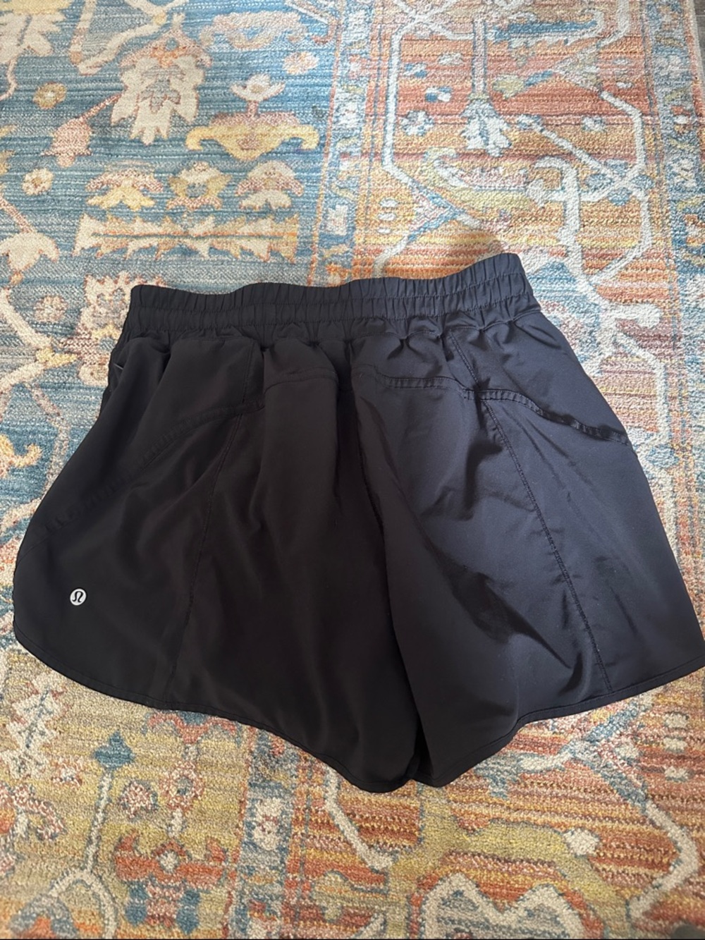lululemon athletica Black Athletic Running Shorts